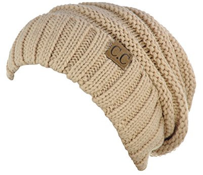 NYFASHION101 Lose bauschige Winter Strickmütze Beanie