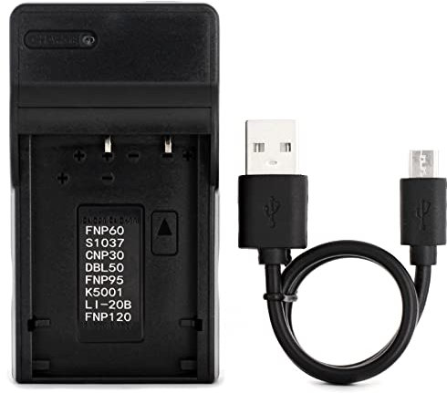 NP-120 USB Charger for Fujifilm FinePix 603, FinePix F10, FinePix F10 Zoom, FinePix F11, F11 Zoom, M603, M603 Zoom Camera and More