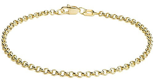 PRINS JEWELS Erbsarmband Rolo link 14 Karat / 585 Gelbgold Breite 2.70 mm (21)