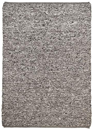 THEKO Teppich Berberina Super in Grau Melliert, 100% Schurwollel, 130x70cm, handgewebt, beidseitig verwendbar, 405490