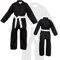 NORMAN Schwarz Kinder Karate-Anzug Gratis Weißer Gürtel Kinder Karate-Anzug - Schwarz, 150cm