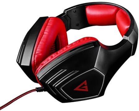 Modecom Volcano MC-831 Rage Gaming Headset mit Mikrofon & USB | Over-Ear Kopfhörer für PC & Laptop | Ergonomisches Design & Hoher | Kabelgebundenes Gamer Headset für Lange Sessions