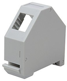 LogiLink Câble DVI, RJ45, HDMI, 1-port en Plastique, Adaptateur pour Rail DIN, Compatible avec Ordinateur, Télévision, Écran PC