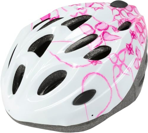 On Bike Casco bici ragazza imbottito regolabile taglia M 55-58 cm rosa aerodinamico frontalino