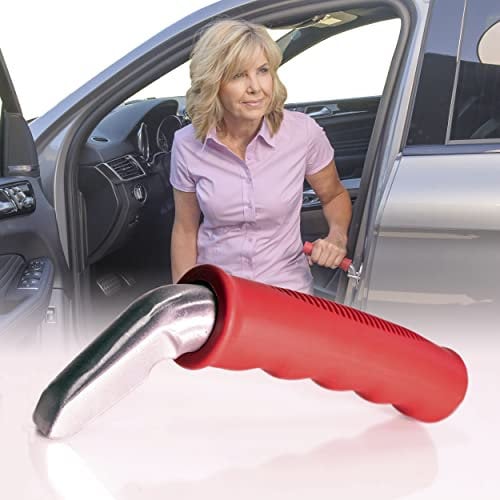 Able Life Auto Cane, Portable Vehicle Standing Aid, Car Handle Mobility Aid, Car Assist Cane Grab Bar, Red (Eligible for VAT Relief in the UK)