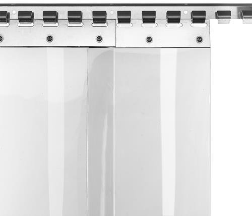 PVC-Lamellenvorhang Streifenvorhang 30cm breite Lamellen 1,50m Br. 2,10m H.