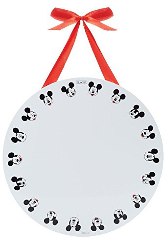 Quartet 42312 Whiteboard, magnetisch, trocken abwischbar, 35,6 x 35,6 cm Rundes Micky-Board 12 x 12 weiß