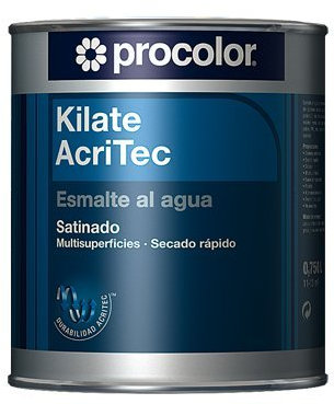 ESMALTE AL AGUA KILATE ACRITEC SATINADO VERDE HIERBA 0,750L