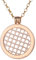Morella Halskette Damen Gold 70 cm Edelstahl mit Amulett und Coin 33 mm in Schmuckbeutel Wasserornament