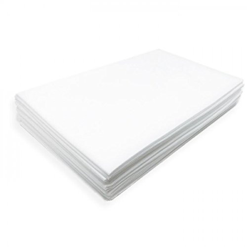 PHYSIOFIT24-10 Stück PP40 Waschfaserlaken SOFT 85x220cm (waschbar) Waschvlies Auflage für die Behandlungsliege/Massageliege (Weiß)