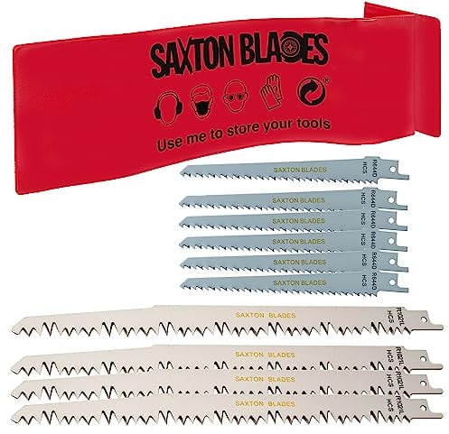 RPR10MXC Saxton 10 Blade Reciprocating Sabre Saw Combo Wood fits Bosch, Dewalt Makita Pack C