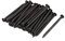 Sourcingmap Hardware Nails 3-inch Length Carbon Steel Point Tip Wall Cement Nail Black 30pcs