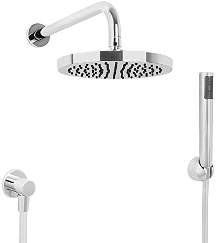 Welfenstein Unterputz Set 6-OA Regendusche 20cm Regenbrause rund Duschset