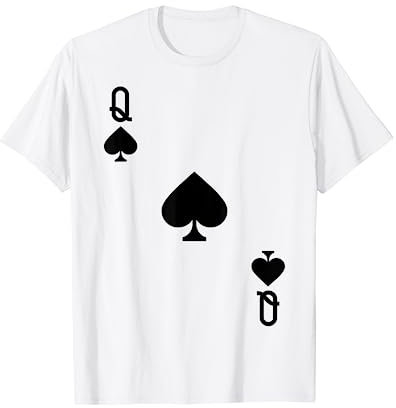 Queen of spades Kostüm T-Shirt Halloween Deck Of Cards T-Shirt