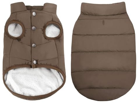 ASENKU Hundemantel Winter Hundemantel wasserdichte mit Geschirr für Grosse Hunde Warme Fleece Hundejacke Winddichte Wintermantel Hund Kleidung 3XL