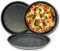 NAMAI - Set 3 Teglie Per Pizza, 32CM Diametro, Alluminio Antiaderente, Adatte In Lavastoviglie, Effetto Pietra, Teglia Forno, Made In Italy (SET TEGLIE PIZZA, SET 3 TEGLIE)