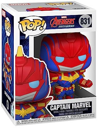 Funko POP! Mech-Cap. Captain Marvel Comics Vinyl - Collectable Vinyl Figure - Gift Idea - Official Merchandise - Toys for Kids & Adults - Comic Books Fans - Model Figure for Collectors and Display