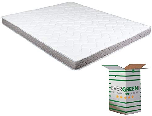 EVERGREENWEB Günstige doppelmatratze für Schlafsofa, 12 cm hoch, orthopädische Wasserschaummatratze, hypoallergene und ergonimische Matratze mit weißem Bezug 160X190 – DAYBED