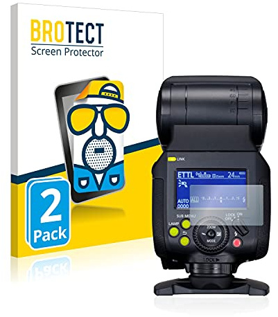 BROTECT Entspiegelungs-Schutzfolie für Canon Speedlite EL-1 (2 Stück) Matte Displayschutz-Folie, Anti-Reflex, Anti-Fingerprint