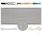 MEEYI Brise Vue Balcon Protection Contre Les Regards de Balcon 90x500cm Couverture de confidentialité Écran Balconavec Oeillets, Attaches de câble et Cordons Gris Clair
