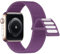 Lobnhot Nylon Strap Compatible for Apple Watch Straps 38mm 40mm 41mm, Adjustable Soft Sports Band Compatible with iWatch Series 10 9 8 SE 7 6 5 4 3 2 1, Purple