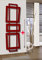 Badheizkörper Design ART I rot Marke Szagato HxB 180 x 60 cm 1019 Watt (inkl. 900 Watt Heizstab) Wohnraum-Heizkörper Mittelanschluss Designheizkörper Heizkörper flach elektrisch Handtuch-Heizkörper