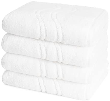 Ross - 4 teiliges Frottier-Set - Cashmere Feeling (4 X Handtuch im Set) - 520 g/m2 - Baumwolle - Walkfrottee - saugstark - weich und flauschig - Weiß