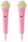TOYANDONA 2 Pack Kids Karaoke Microphone Toys - Lightweight Pretend Play Microphones for Singing, Costumes & Parties - PVC Props for Boys & Girls