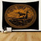WALLDOR 3D Wikinger Wandteppich Wandbehang 150x200 cm Piratenschiff Wandbehang Tapisserie Wandtuch Wandkunst Decor für Wohnzimmer Schlafzimmer Wohnung Wohnheim