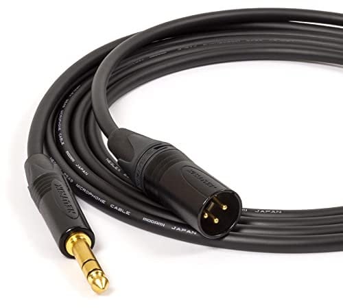 Mogami W2534 Neglex QUAD Balanced Cable. Neutrik GOLD TRS Jack to XLR Lead