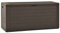 ZEYUAN Gartenbox, Auflagenbox Wasserdicht, Box Für Gartenauflagen, wasserdichte Box, Aufbewahrung, Aufbewahrungsbox, Braun 116x44x55 cm