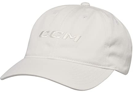 CCM CORE Slouch Verstellbare Cap für Erwachsene, OSFA (Ungebleicht)