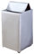 Odot Housse de Protection pour Machine à Laver Chargement par Le Haut, Couvre-Machine Protecteur Anti-Poussière Couverture pour Machine Lave-Linge et Sèche-Linge (Argent,Capacité M ~ 8.8KG)