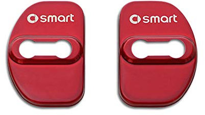 BRALEM 2 Pezzi Auto Coperchio Serratura Portiera per Smart 453 451 450 Fortwo Forfour, Antiruggine Anti Corrosivo Copri Serrature Portiere Coperture Protettive Accessori Protezione Interni