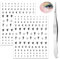 cobee 288 Stück Augen Gesichtssteine, 2 Blatt Gesichtsjuwelen Strasssteine Kristalle Aufkleber mit Pinzette selbstklebende Make up Diamanten zum Aufkleben für Frauen Party (Stil A)