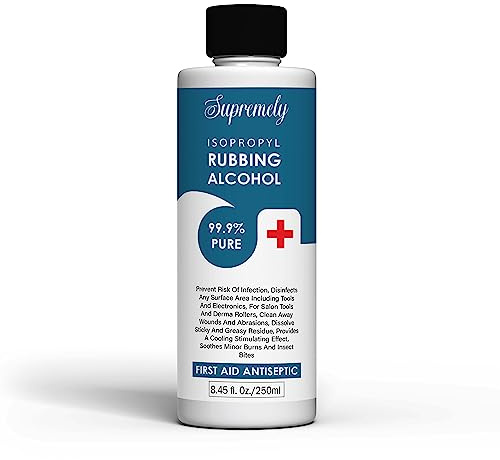 Supremely Multipurpose Rubbing Alcohol 99.9%: Disinfectant, Cleaner, and First Aid Essential Pharma Grade
