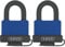 ABUS Messing-Vorhängeschloss Aqua Safe 70IB/45 - wetterfest - Edelstahlbügel für extra Korrosionsschutz - Kunststoffummantelung - ABUS-Sicherheitslevel 5 (Packung mit 2)