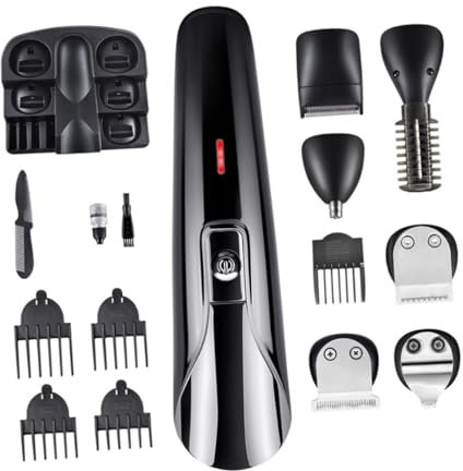 minkissy 1ensemble Tondeuse à Barbe Électrique Rechargeable Tondeuse Multifonction Pour Hommes Kit De Coupe De Cheveux Avec Câble Usb Design Ergonomique Pour Voyages Et Affaires
