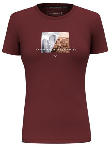Salewa Pure Design Dry T-Shirt Women, Syrah, L