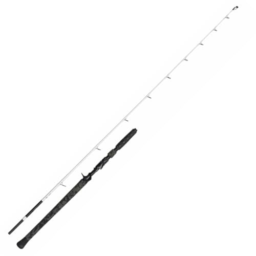 Madcat White Pelagic 1,85m 50-160g - Vertikalrute für das Angeln auf Raubfische, Baitcasterrute, Wallerrute, Welsrute