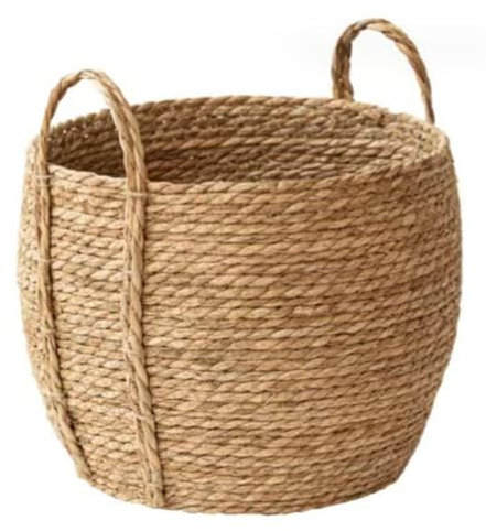 QmjdDymx Panier de jardinière tissé de jardinière en rotin, Panier de Plante d'herpres de Gazon de 10,2x11,8 Pouces
