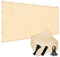 90% 10x10ft/3x3m Sun Shade Cloth for Outdoor Deck Backyard Patio Garden Pergola Cover Canopy Beige