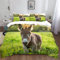 XCQHZYQ Bettwäsche 135x200 cm Tiere Esel Gras 3teilig Bettbezug Bettwäsche-Sets Aesthetic Atmungsaktive Weich Bügelfrei Hautfreundliche mit Reisverschluss