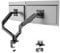 Ibergrif Dual Monitor Halterung für 13-32 Zoll Bildschirme, Höhenverstellbare Gasdruckfeder Monitorhalterung für 2 Monitore, Neigbar, Schwenkbar, Drehbar mit Kabelführung, VESA 75/100mm, MA001-2