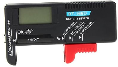 CAXUSD Battery Tester Portable Voltage for Aa Aaa Batteries Read Volt Checker Capacity Tester
