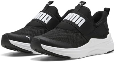 PUMA Softride Wired 2 Sliptech Jr, Turnschuhe, Schwarz Schwarz, Weiß Weiß, 35 EU, Schwarz PUMA Schwarz Weiß PUMA Weiß, 35.5 EU