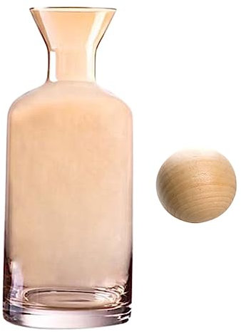 Ciieeo Heat-Resistant Glass Cold Kettle Vintage Style Double Walled Camping Home Use