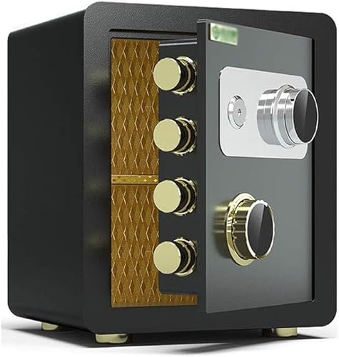Safe -Passwort -Schließfach, Safe Box Strongbox Safes Mechanical Passwort Safe, Haushalt kleiner Krankenbettschließkassen Alle Stahlversicherungsschrank für Bargeld, Datei, Laptop (Farbe: a) Safe