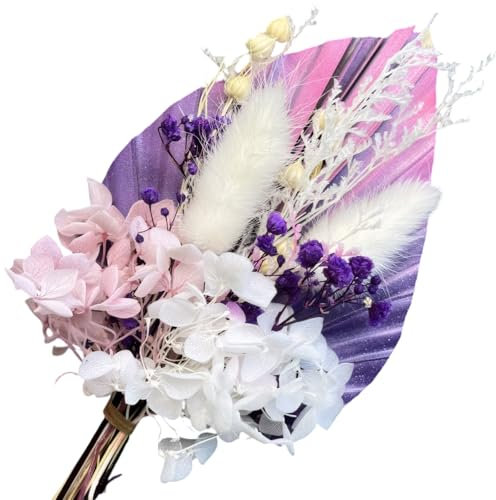 Dried Flowers for Cakes,Cake Insert Decorations,Dried Flowers,Convenient and Practical,Used for Cake Decoration,Wedding Arrangement,Home Decoration,Etc.(Pink and Purple)