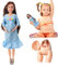 Weduspaty Poupée Enceinte 11.5 Abs Plastique Jouet mère Enceinte avec des Jouets créatifs de poupée bébé, Bleu pour Les Enfants
